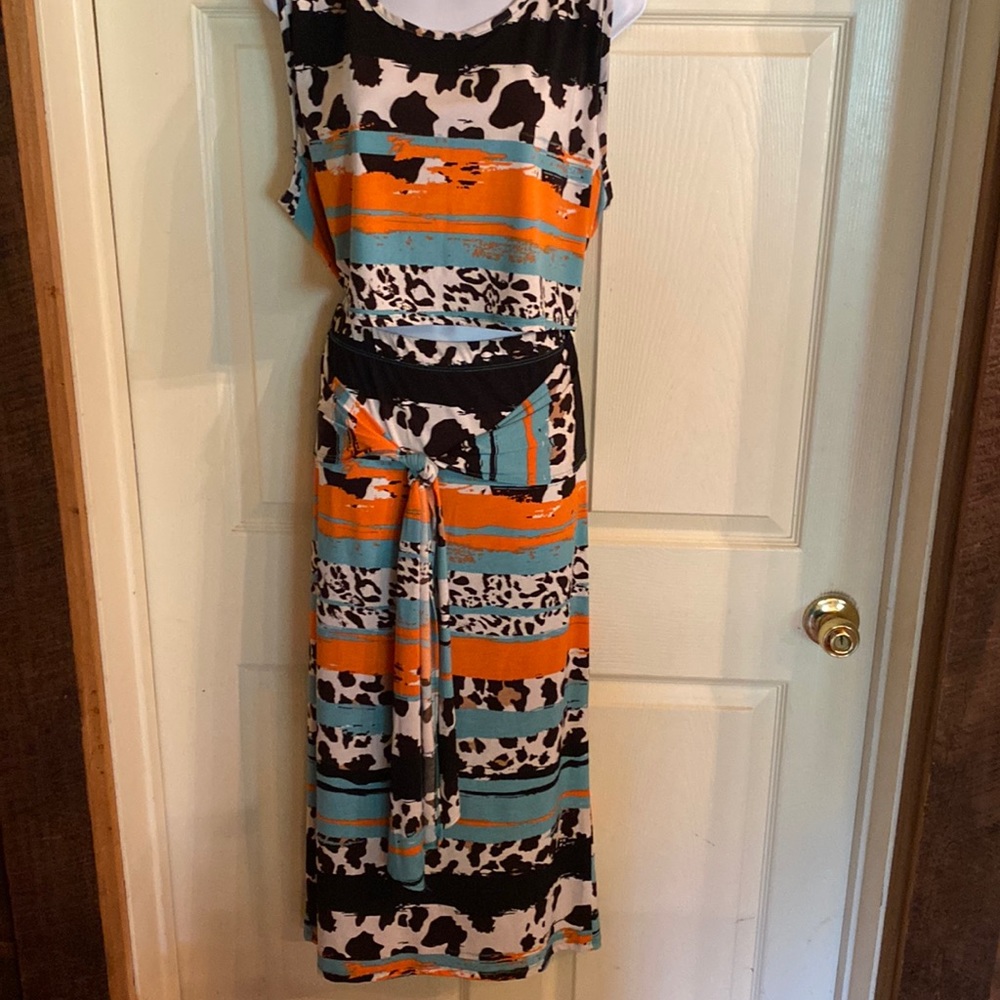 Women’s 2 PCs dress skirt top 3X